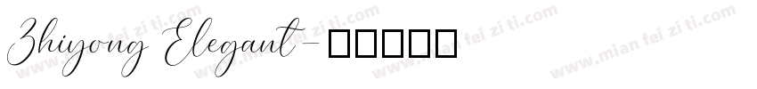 Zhiyong Elegant字体转换
